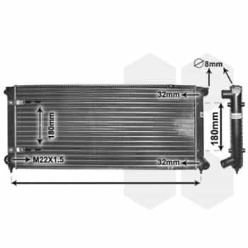 Radiateur, refroidissement du moteur 58002041 International Radiators
