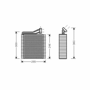 Evaporateur climatisation