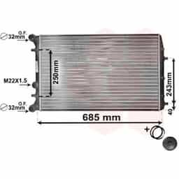 Radiateur, refroidissement du moteur *** IR PLUS *** 76002010 International Radiators Plus