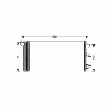 Condenseur de climatisation 17005293 International Radiators Plus
