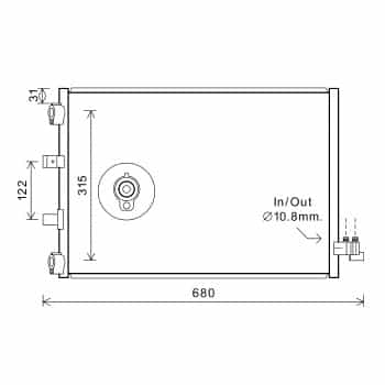 Condenseur, climatisation 18005487 International Radiators