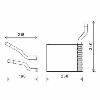 RADIATEUR DE CHAUFFAGE GALAXY / MONDEO / S-MAX RHD