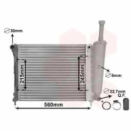 Radiateur, refroidissement du moteur *** IR PLUS *** 17002345 International Radiators Plus