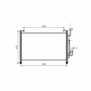 Condenseur, climatisation 27005236 International Radiators
