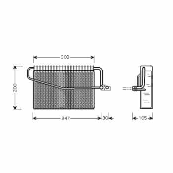 Evaporateur climatisation