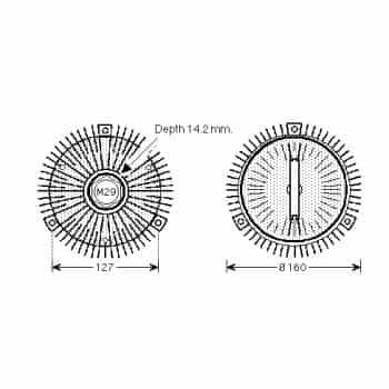 Embrayage, ventilateur de radiateur 3024739 Van Wezel