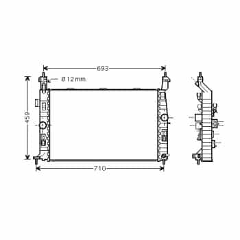 Radiateur, refroidissement du moteur 37002345 International Radiators