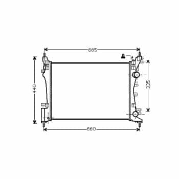 Radiateur, refroidissement du moteur 37002408 International Radiators