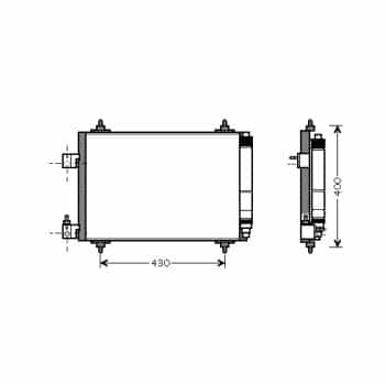 Condenseur, climatisation 40005286 International Radiators
