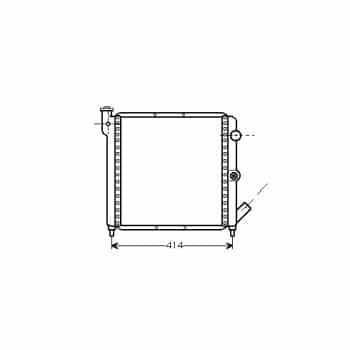 Radiateur, refroidissement du moteur 43002063 International Radiators