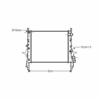 Radiateur, refroidissement du moteur 43002158 International Radiators