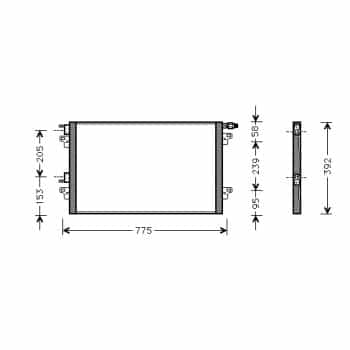 Condenseur, climatisation *** IR PLUS *** 43005280 International Radiators Plus