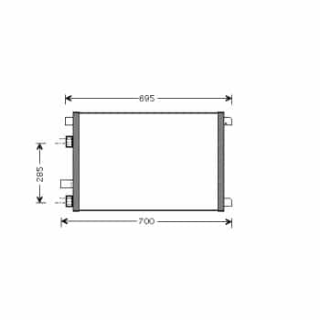 Condenseur, climatisation 43005305 International Radiators