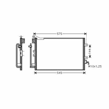 Condenseur, climatisation 43005395 International Radiators