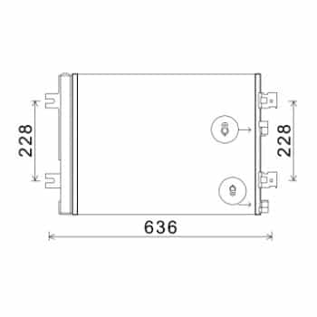 Condenseur, climatisation 43005467 International Radiators