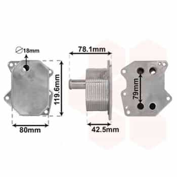 Radiateur d'huile 18013704 International Radiators