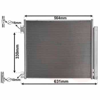 Condenseur, climatisation 33005422 International Radiators