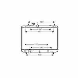 Radiateur, refroidissement du moteur 52002083 International Radiators