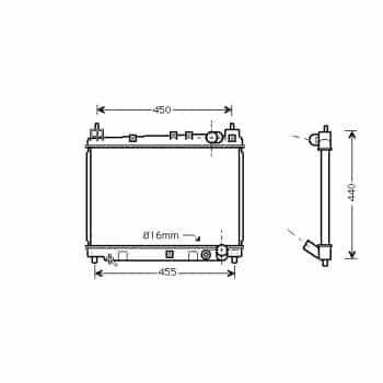 Radiateur, refroidissement du moteur 53002258 International Radiators