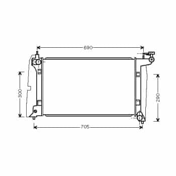 Radiateur, refroidissement du moteur 53002302 International Radiators
