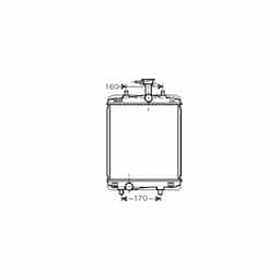 Radiateur, refroidissement du moteur 53002360 International Radiators