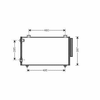 Condenseur, climatisation 53005286 International Radiators