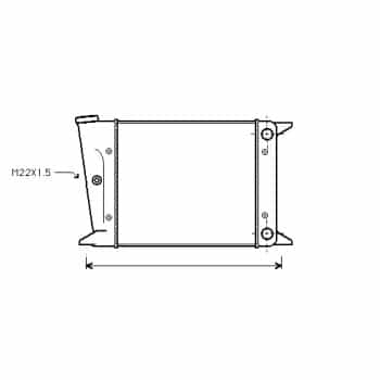 Radiateur, refroidissement du moteur 58002002 International Radiators