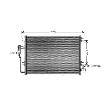 Condenseur, climatisation *** IR PLUS *** 58005277 International Radiators Plus