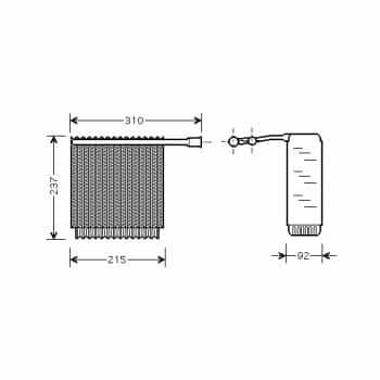 ÉVAPORATEUR S / V / C70 96-850 91-97