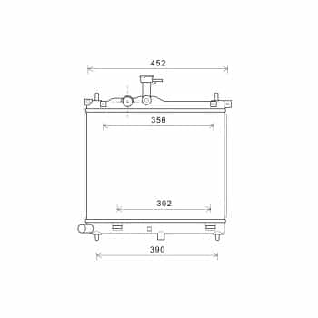 Radiateur, refroidissement du moteur *** IR PLUS *** 82002291 International Radiators Plus