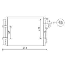 Condenseur, climatisation 83005188 International Radiators