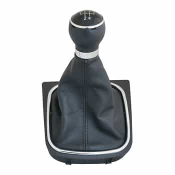 Pommeau de levier de vitesse Simoni Racing OEM Volkswagen Golf VI/Jetta - Cuir noir + 2 modèles de levier de vitesses