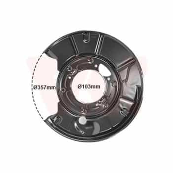 Déflecteur, disque de frein