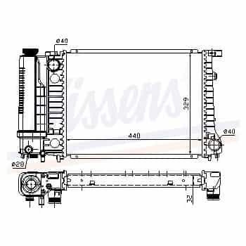 Radiateur, refroidissement du moteur 60735A Nissens