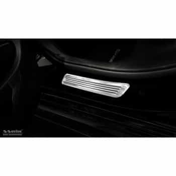 Seuil de porte en inox adapté pour Mercedes Classe C W205 2014-2019 & FL 2019- 2 pièces