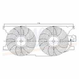 Ventilateur, refroidissement du moteur