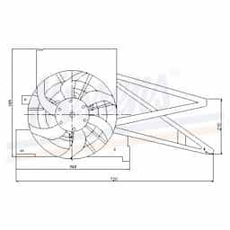 Ventilateur, refroidissement du moteur