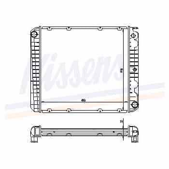 Radiateur, refroidissement du moteur 65525A Nissens