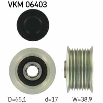Poulie roue libre, alternateur VKM 06403 SKF