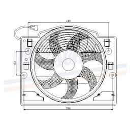 Ventilateur, refroidissement du moteur