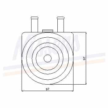 Radiateur d'huile 90603 Nissens