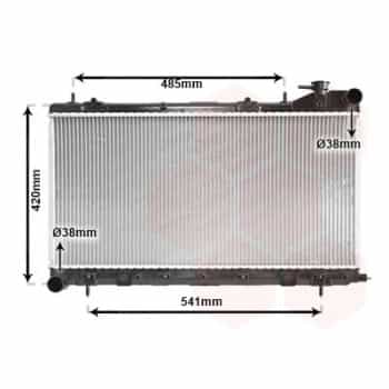 Radiateur, refroidissement du moteur 51002045 International Radiators