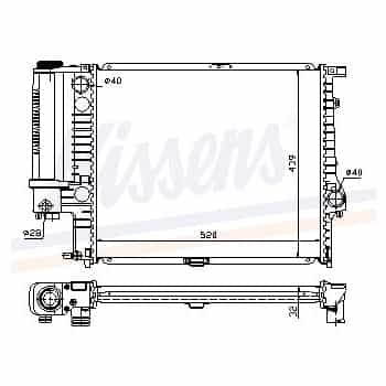 Radiateur, refroidissement du moteur 60743A Nissens