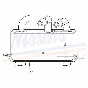 Radiateur d'huile 90621 Nissens
