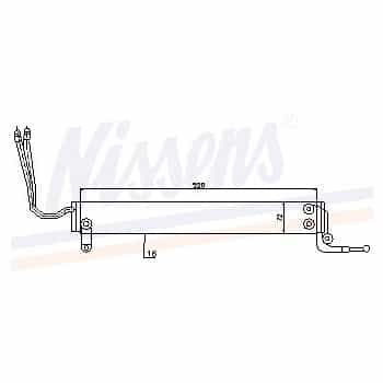 Radiateur d'huile, direction 90631 Nissens