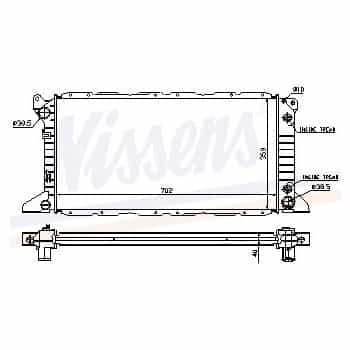 Radiateur, refroidissement du moteur 62058A Nissens