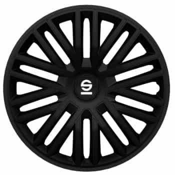 Ensemble d'enjoliveurs Sparco 4 pièces Bergamo 14 pouces noir