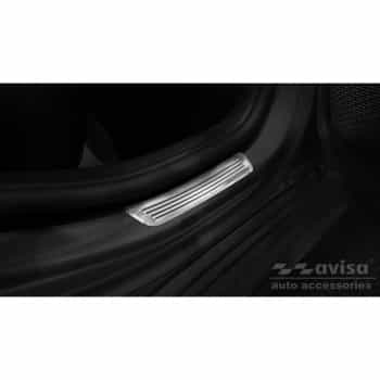 Seuils de porte en inox adaptés pour Mercedes Classe A W177 HB/Sedan 2018- 2 pièces (portes arrière)