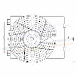 Ventilateur, refroidissement du moteur