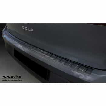 Protection de seuil de coffre en inox noire adaptée pour Volkswagen Golf VIII HB 5 portes 2020- 'Ribs'